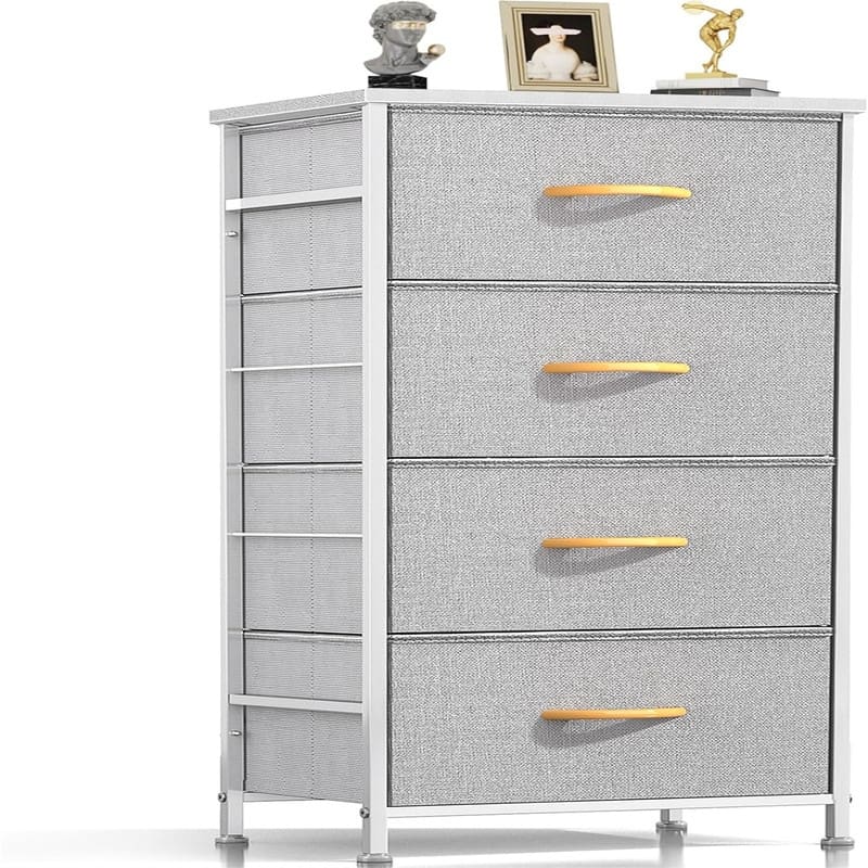 Dresser with 4 Drawers - Grey