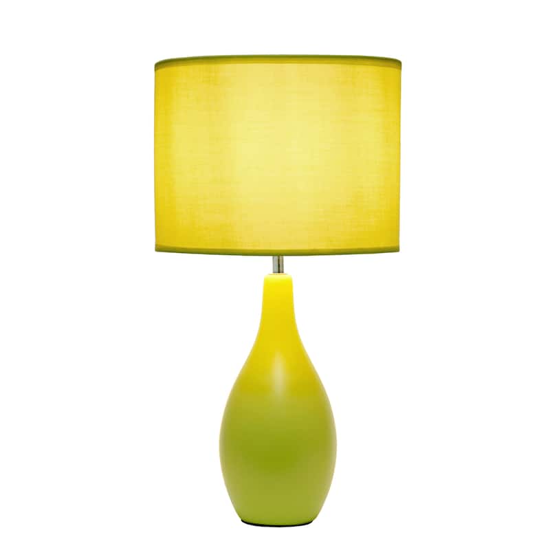 18.11" Standard Dewdrop TableLamp with Matching Fabric Shade