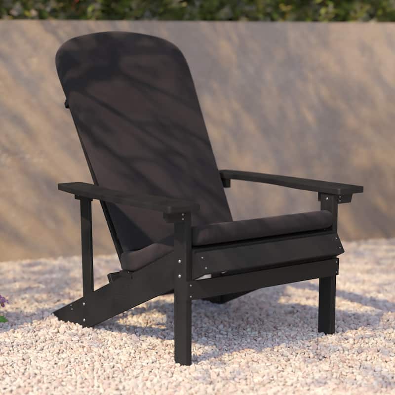 Indoor/Outdoor Adirondack Chairs with Cushions - Set of 2