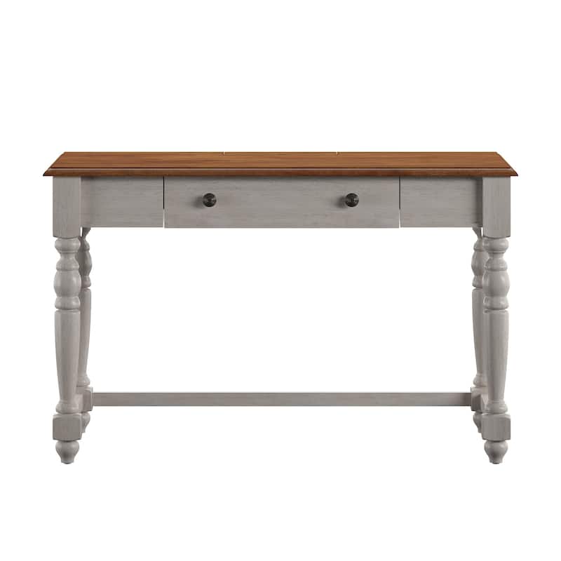 Oaklyn Antique 1-drawer Desk with Charging Station by iNSPIRE Q Classic