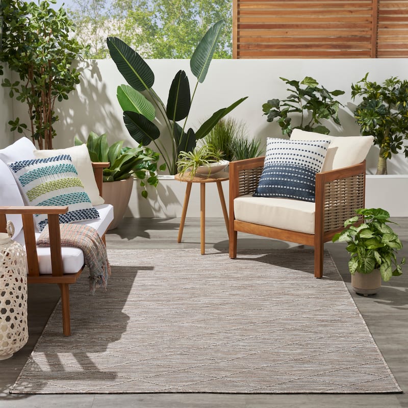 Nourison Practical Solutions Indoor/Outdoor Geometric Area Rug