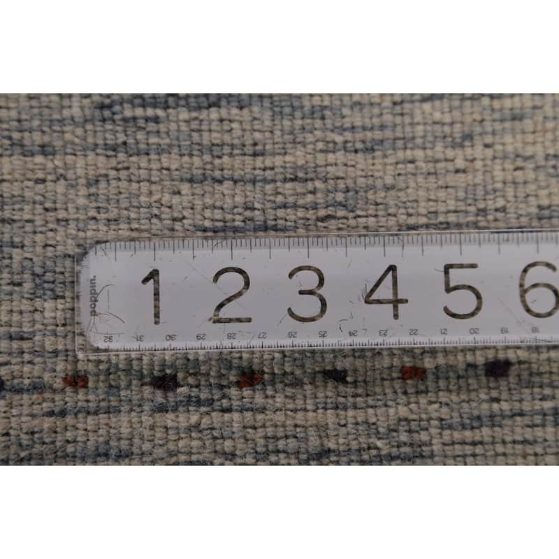 Little Animals Tribal Gabbeh Oriental Rug Handmade Wool Carpet - 3'11" x 5'9"