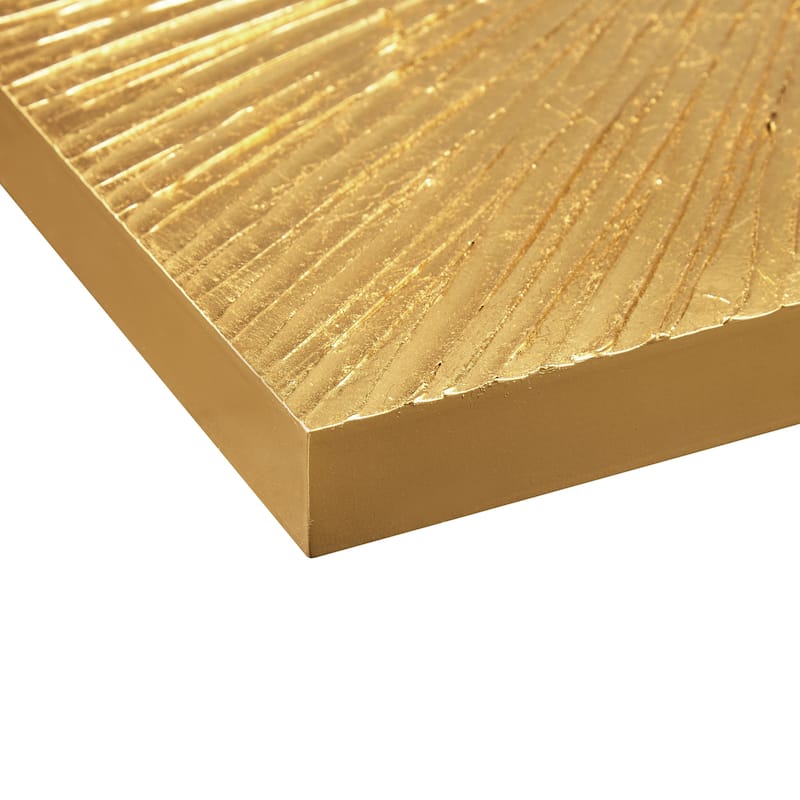 Madison Park Signature Sunburst Hand Painted Dimensional Resin Wall Art - Gold