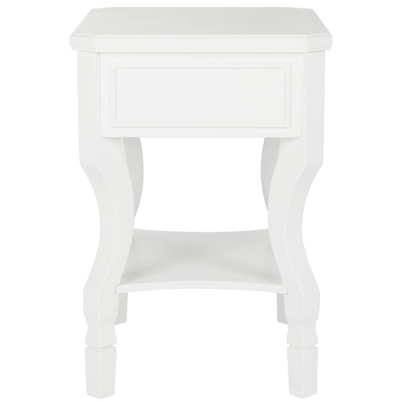 SAFAVIEH Alaia White Side Table - 24" x 18" x 26"