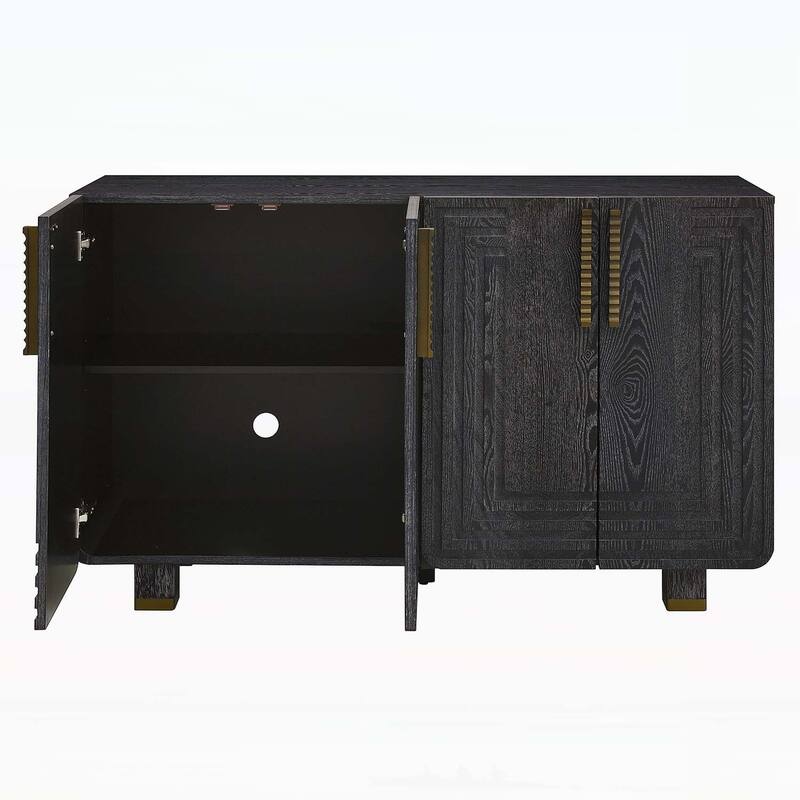 Exquisite Buffet Cabinet with Adjustable Shelves and Handcrafted Details