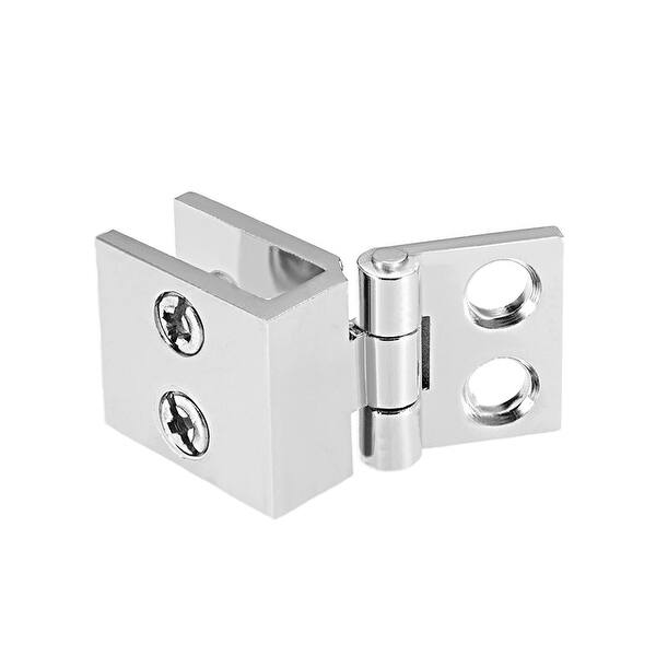 Glass Hinge Adjustable 0 Degree Clamp for 5-8mm Thickness - Silver