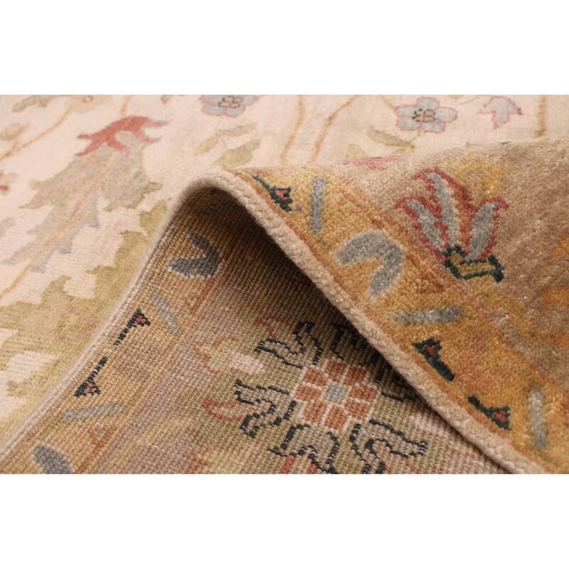 ECARPETGALLERY Hand-knotted Jules Serapi Ivory Wool Rug - 8'1 x 9'11