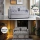 preview thumbnail 23 of 27, 3 in 1 Velvet Sofa Bed with Adjustable Backrest