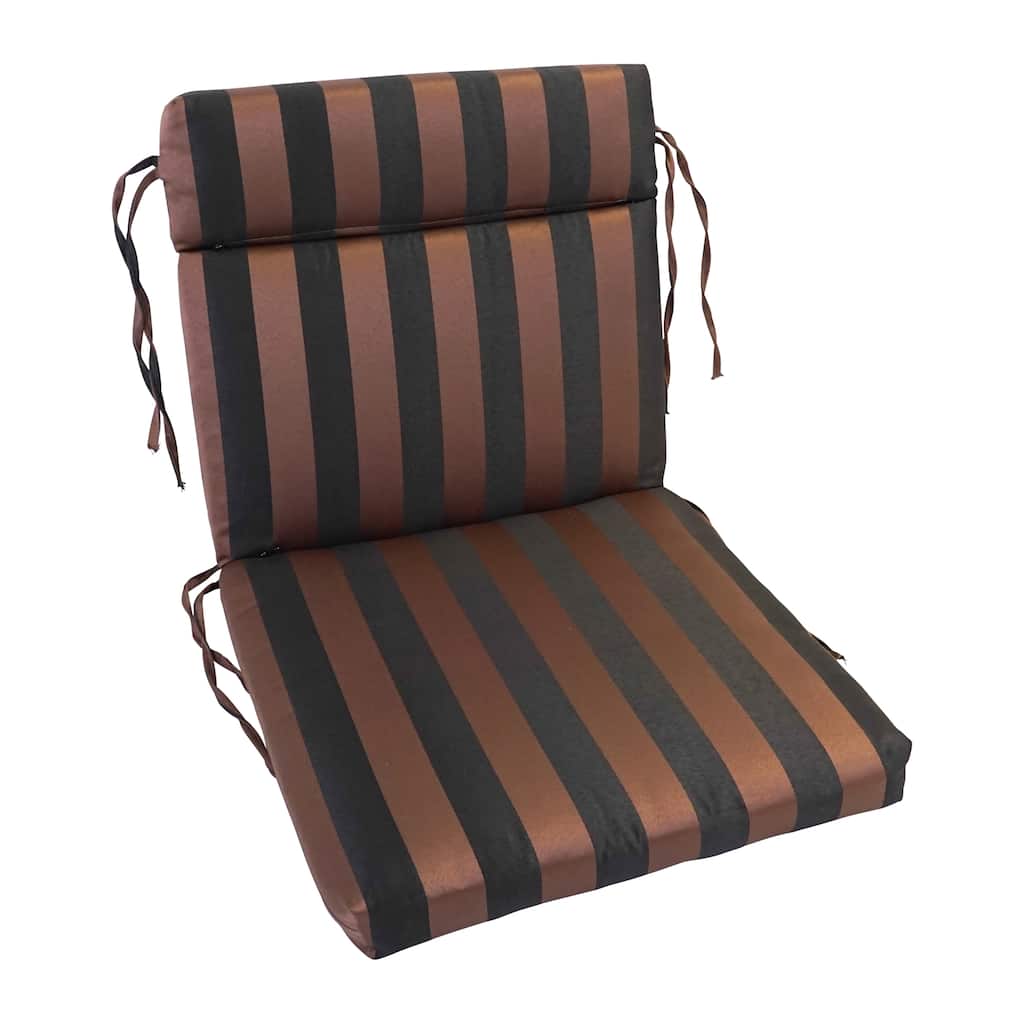18-inch by 38-inch Three-section Outdoor Seat/Back Chair Cushion