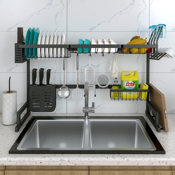 Drainer Shelf for Kitchen Drying Rack Organizer Supplies Storage