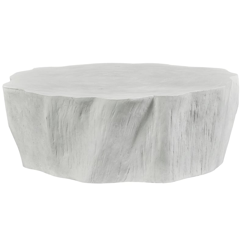 Uttermost 24432 Woods Edge 42" Wide Fiberglass Coffee Table - Crisp White
