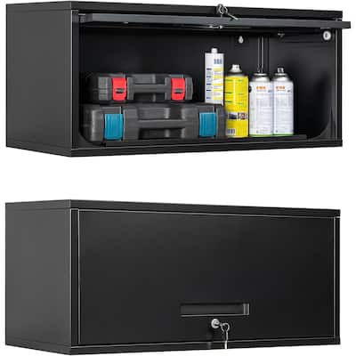 Metal Garage Wall Cabinet with Doors and Shelves, Tool Storage Cabinet for Garage, Kitchen
