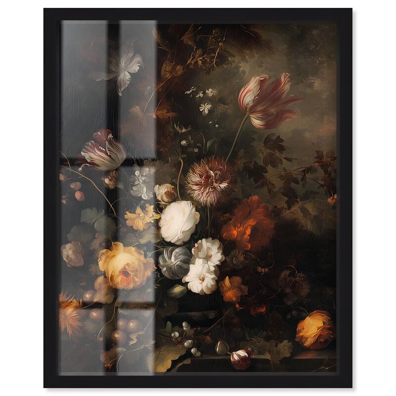 Shadowed Petal Secrets II Shadowbox by Art Remedy - Black - 16" x 20"