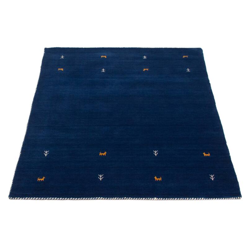Kashkuli Gabbeh Blue Rug 4'10" x 6'3" - 4'10 x 6'3