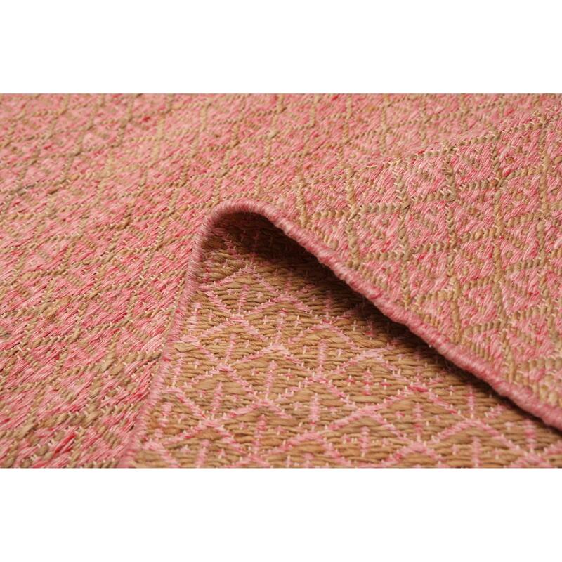 ECARPETGALLERY Flat-Weave Palas Denizli Dark Pink Kilim - 5'3 x 7'6