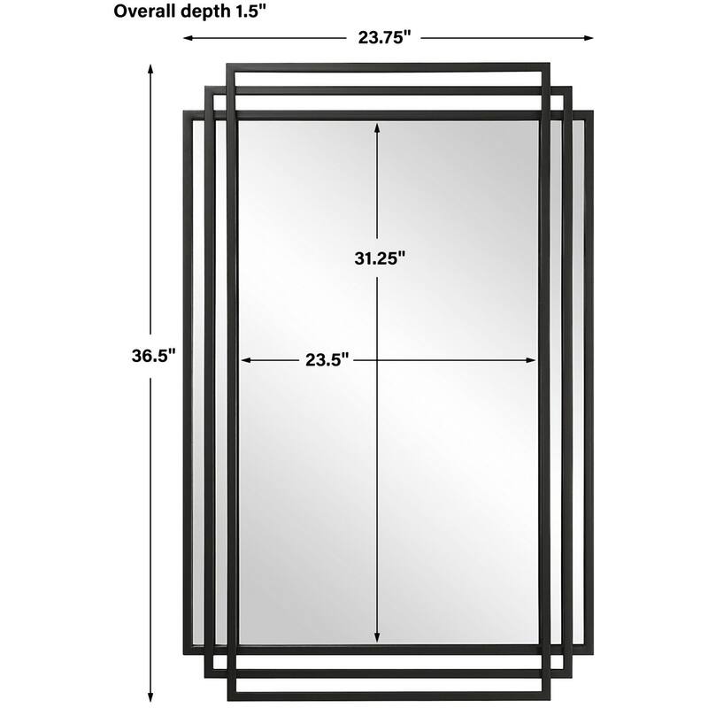 Uttermost 09768 Amherst 23-3/4" W x 36-1/2" H Rectangular Framed