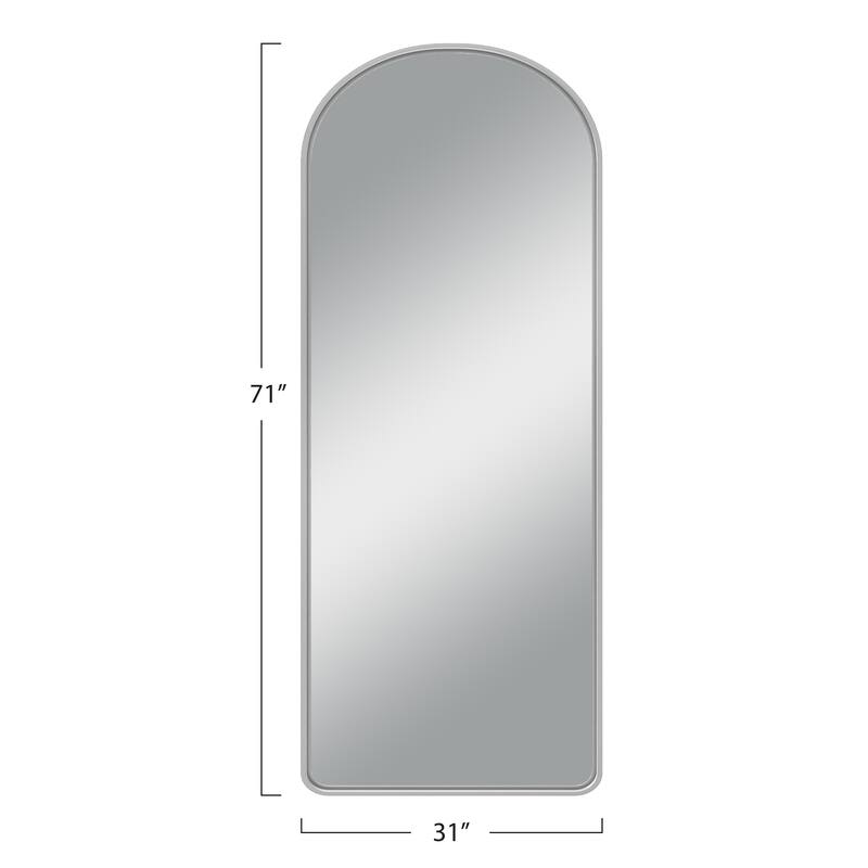 Modern Aluminum Alloy Wall-mounted Rectangular/Arched Deep Mirror
