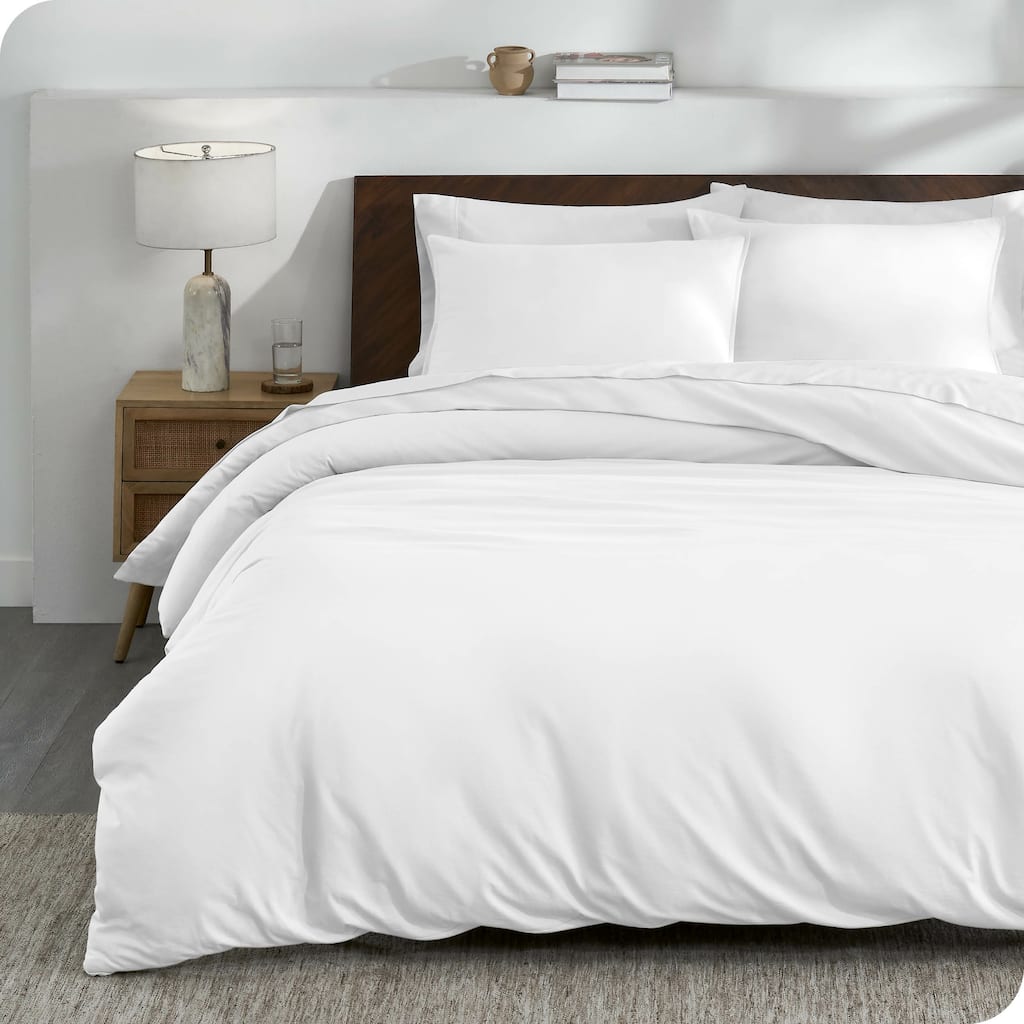Bare Home Organic Cotton Jersey Duvet Cover Set