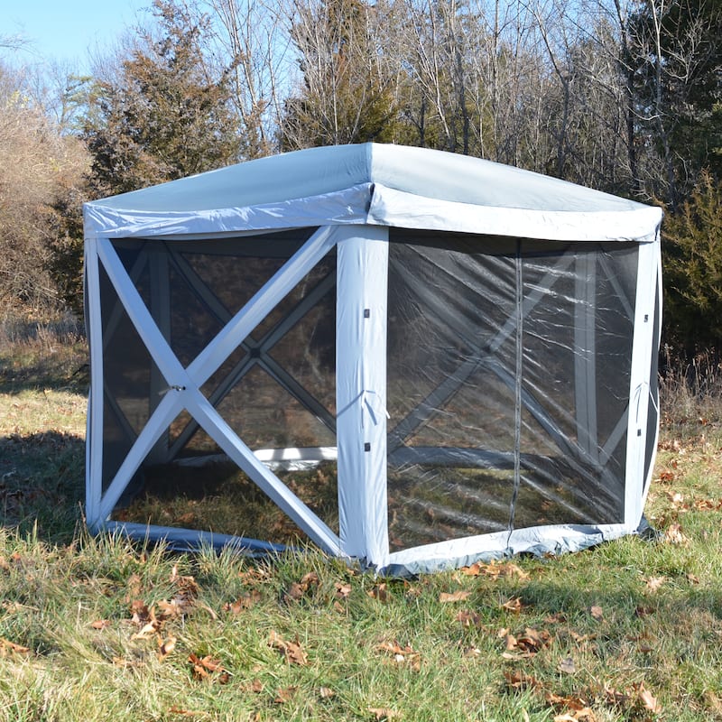 Buffalo Outdoor 11 ft. x 11 ft. Screened Pop Up Shade Tent