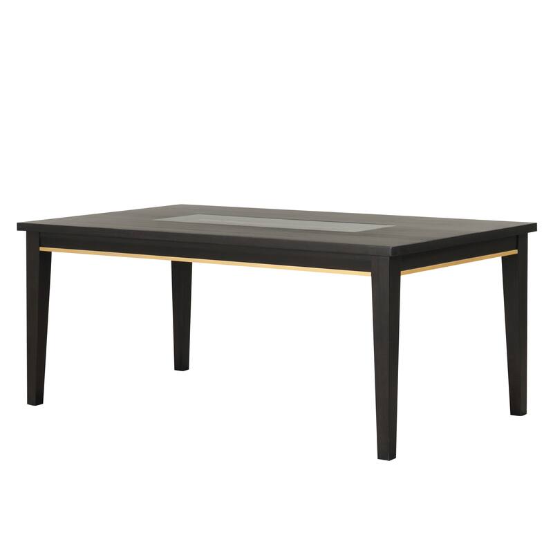 Furniture of America Nyx Modern 7-Piece Espresso Solid Wood Dining Set