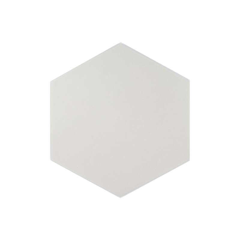 Honeycomb Hexagon 9 in. x 10 in. Glazed Porcelain Wall and Floor Tile - Gray Matte - 4.5 in. x 10 in. tile sample