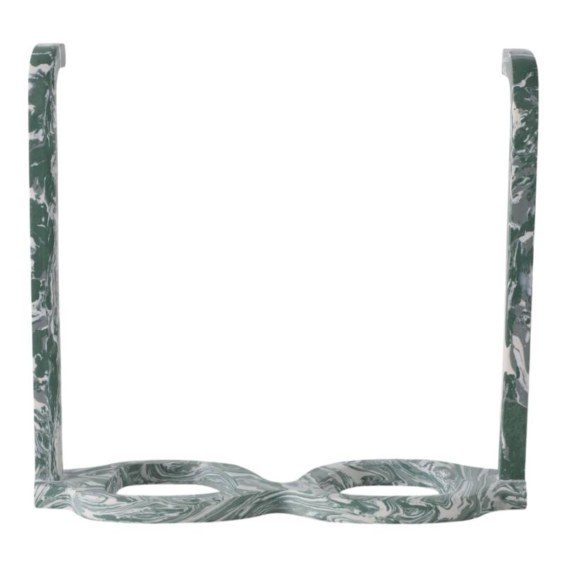 Stone Decorative Object Eyeglasses Shape Carved Sculptural Accent - 9" x 8" x 3"