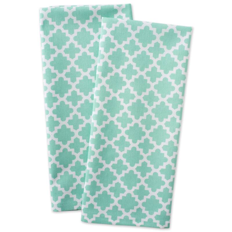 Design Imports Lattice Dishtowel Set of 2 (28 inches long x 18 inches wide)