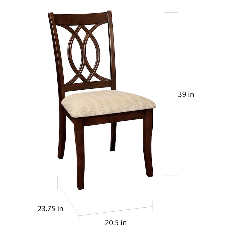 Wole Country Cherry Solid Wood 5-Piece Dining Set by Furniture of America