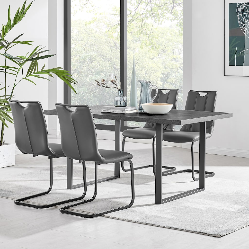 Pacific Gray Upholstered Dining Side Chairs - Set of 2