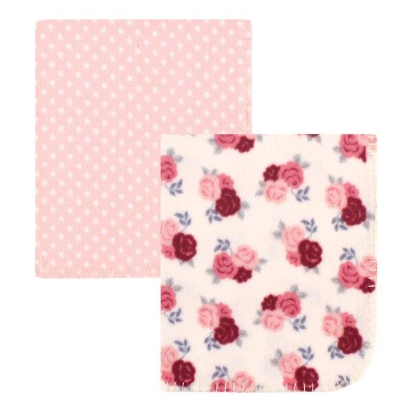 slide 1 of 1, Hudson Baby Infant Girl Fleece Blankets, Floral, One Size - Floral - One Size One Size - Floral