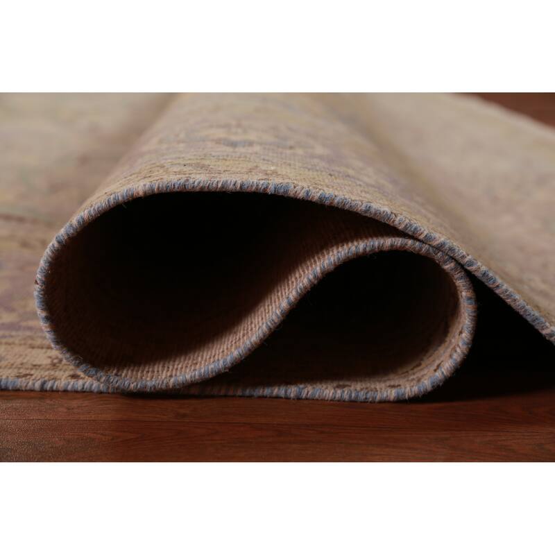 Tabriz Persian Vintage Rug Handmade Wool Carpet - 10'1" x 12'11"