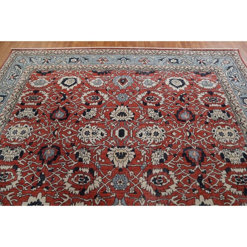 Floral Sultanabad Ziegler Turkish Oriental Wool Area Rug Hand-knotted - 9'9" x 13'0"