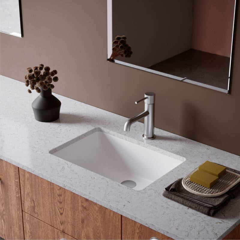 Karran Tryst KBF460 Single-Handle Single Hole Basin Bathroom Faucet with Matching Pop-up Drain