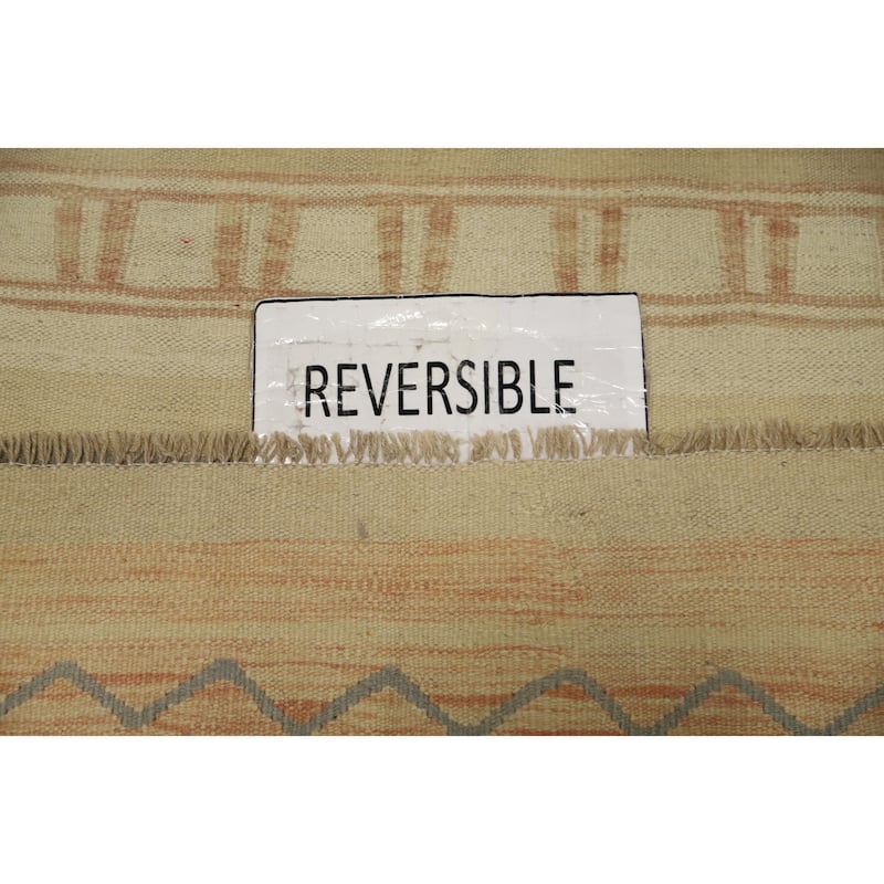 Hand Woven Oriental 100% Wool Carpet Southwestern Tribal Multi-Colored Kilim Area Rug - 4' 10'' X 2' 10''