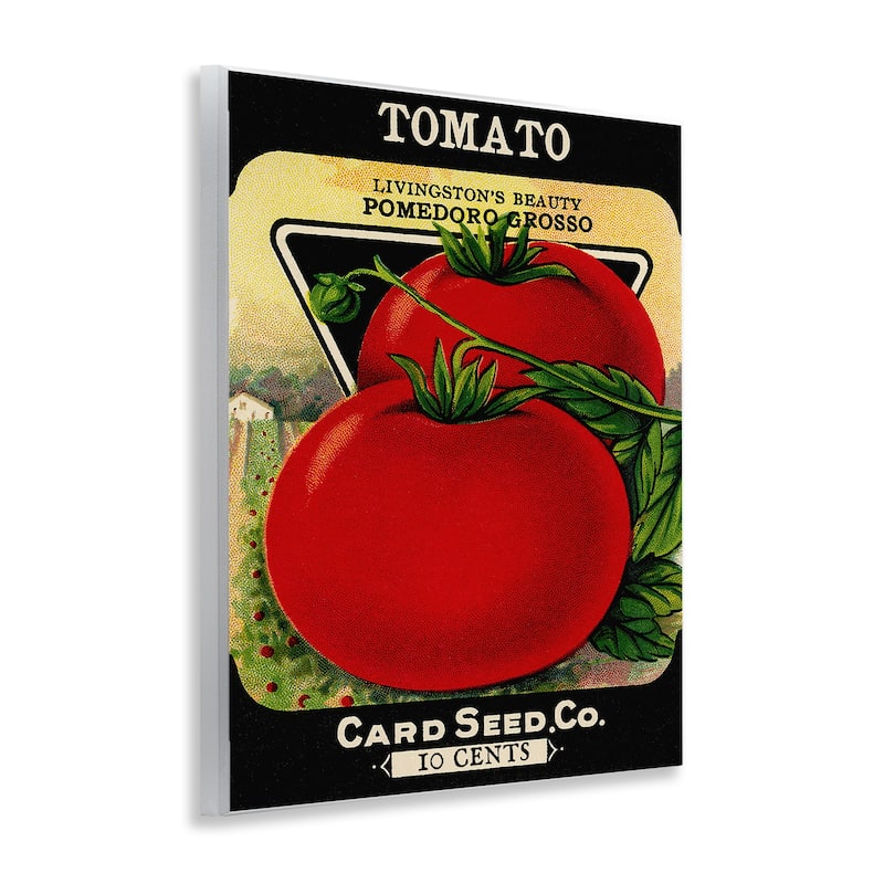 Stupell Vintage Garden Tomato Wall Plaque Art Design By Lil' Rue