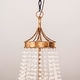 preview thumbnail 8 of 9, Vintage Chandelier Light Fixture Farmhouse Crystal Ceiling Light - Rustic