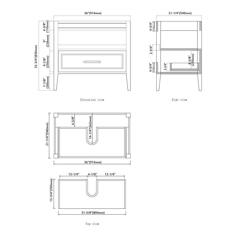 Tarkington 36" Single Bathroom Vanity Set
