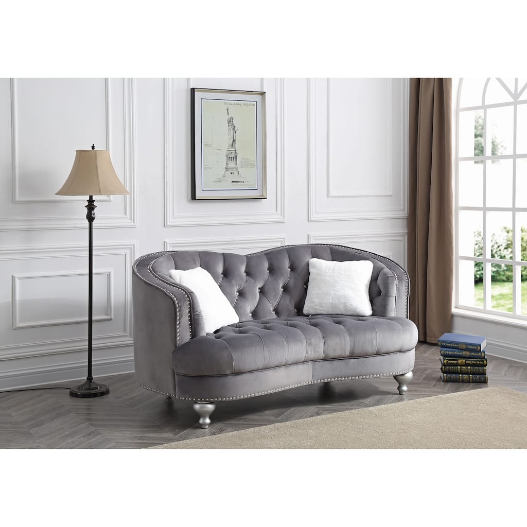 Jewel Velvet Loveseat
