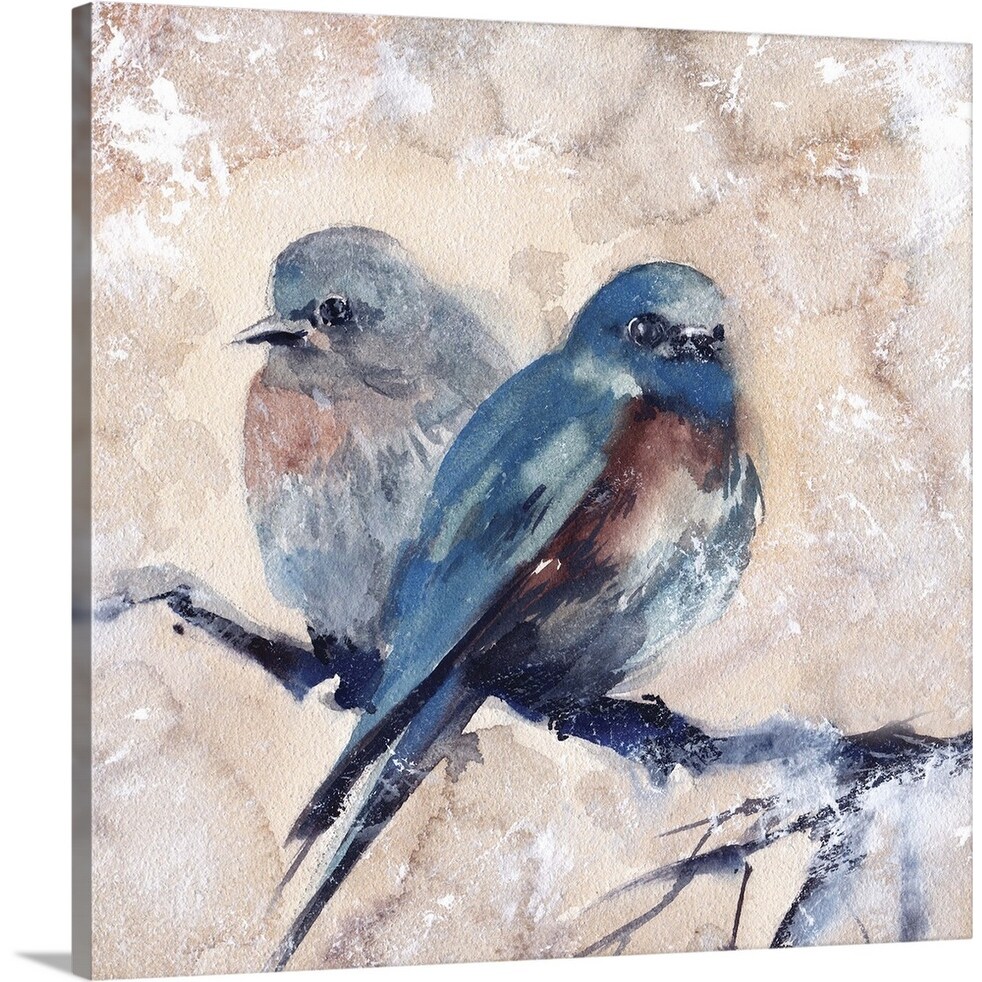 Shop Blue Birds Canvas Wall Art Overstock 21003100
