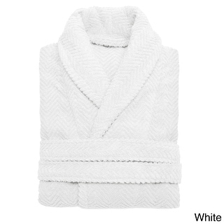 Authentic Hotel Spa Herringbone Weave Turkish Cotton Unisex Bath Robe
