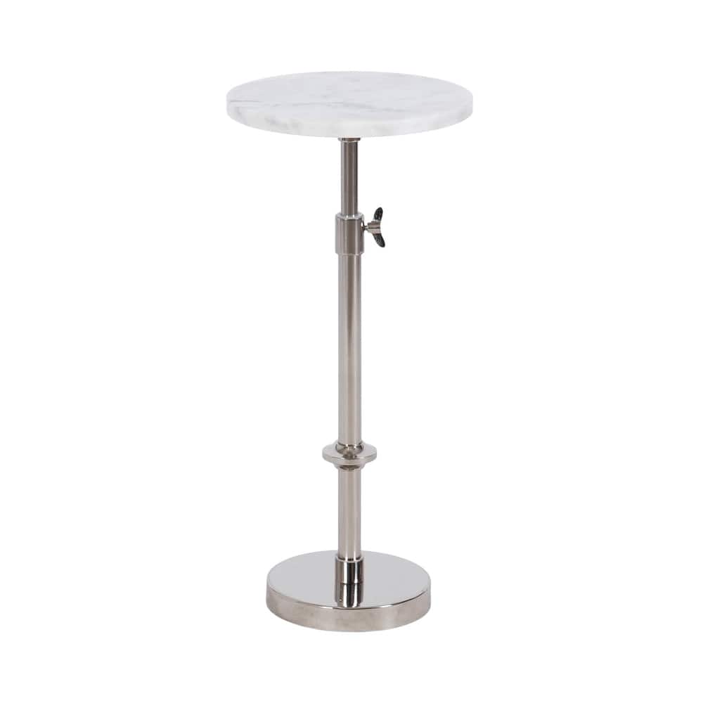 Kate and Laurel Engles Adjustable Marble Table and Plant Stand