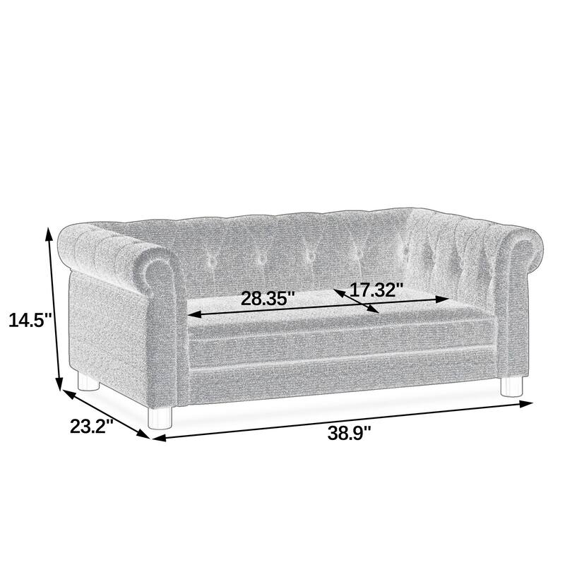 Elegant Rectangular Pet Bed for Small and Medium-Sized Dogs, Durable Elevated Dog Sofa Bed, Comfortable Dog Sofa