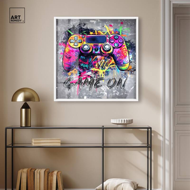 Game On Shadowbox by Art Remedy