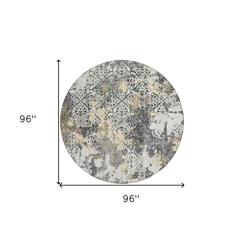 HomeRoots Floral Transitional Rectangle Outdoor Rug