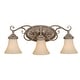 preview thumbnail 1 of 6, Vaxcel Lighting Avenant 3 Light 23" Wide Bathroom Vanity Light with French Bronze