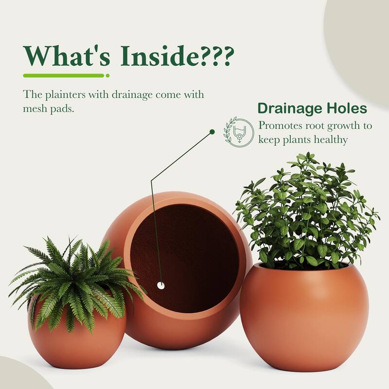 DTY Signature Mount Sherman 1-Piece Fiberstone Planter for Indoor/Outdoor