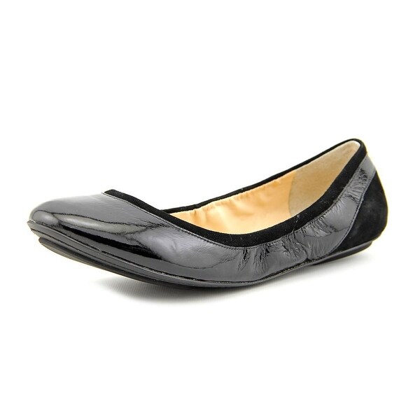 Cole Haan Avery Ballet Women C Round Toe Patent Leather Black Ballet Flats
