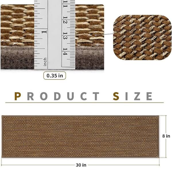 Bittersweet Brown Skid Resistant Carpet Stair Treads | House Home & More