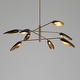 preview thumbnail 6 of 45, Modern Multi-Light Large Black Gold Sputnik Chandelier Metal Pendant Lights for Dining Room