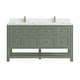 preview thumbnail 32 of 45, Breckenridge 60" Double Vanity, Smokey Celadon - 60D